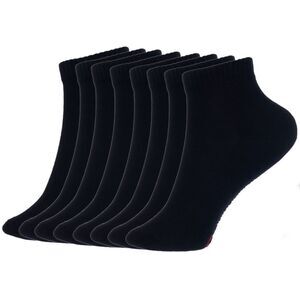 Alpine Swiss Mens 8 Pack Ankle Socks Low Cut Cotton Athletic Sock Shoe Size 6-12